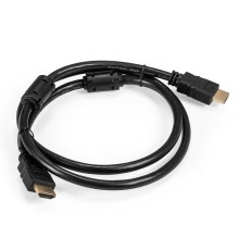 Exegate EX287722RUS Кабель HDMI ExeGate EX-CC-HDMI2-1.0F (19M/19M, v2.0, 1м, 4K UHD, Ethernet, ферритовые кольца, позолоченные контакты)