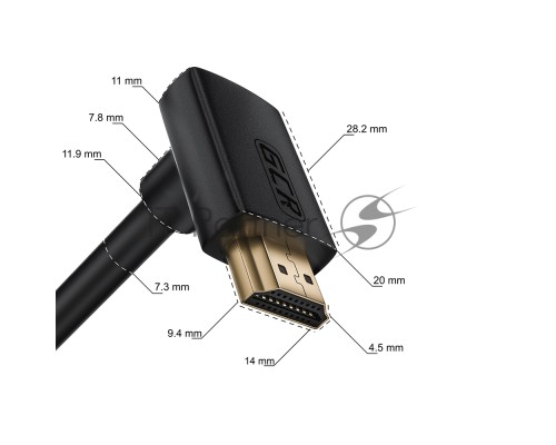 Кабель GCR 2.0m HDMI 2.0, M/M верхний угол, черный нейлон, HDR 4:2:2, Ultra HD, 4K 60 fps 60Hz/5K*30Hz, 3D, AUDIO, 18.0 Гбит/с, 28/28 AWG, GCR-53293 GCR Кабель 2.0m HDMI 2.0, M/M верхний угол, черный нейлон, HDR 4:2:2, Ultra HD, 4K 60 fps 60Hz/5K*30Hz, 3 Кабель GCR 2.0m HDMI 2.0, M/M верхний угол, черный нейлон, HDR 4:2:2, Ultra HD, 4K 60 fps 60Hz/5K*30Hz, 3D, AUDIO, 18.0 Гбит/с, 28/28 AWG, GCR-53293 GCR Кабель 2.0m HDMI 2.0, M/M верхний угол, черный нейлон, HDR 4:2:2, Ultra HD, 4K 60 fps 60Hz/5K*30Hz, 3