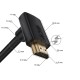 Кабель GCR 2.0m HDMI 2.0, M/M верхний угол, черный нейлон, HDR 4:2:2, Ultra HD, 4K 60 fps 60Hz/5K*30Hz, 3D, AUDIO, 18.0 Гбит/с, 28/28 AWG, GCR-53293 GCR Кабель 2.0m HDMI 2.0, M/M верхний угол, черный нейлон, HDR 4:2:2, Ultra HD, 4K 60 fps 60Hz/5K*30Hz, 3