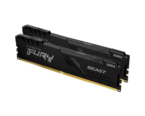 Оперативная память Kingston 16GB DDR4 3200MHz (2*8Gb) CL16 DIMM FURY Beast Black