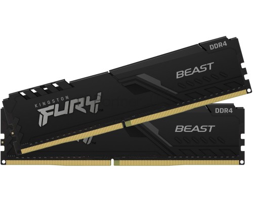 Оперативная память Kingston 16GB DDR4 3200MHz (2*8Gb) CL16 DIMM FURY Beast Black