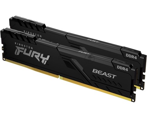 Оперативная память Kingston 16GB DDR4 3200MHz (2*8Gb) CL16 DIMM FURY Beast Black