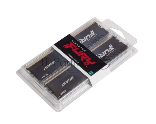 Оперативная память Kingston 16GB DDR4 3200MHz (2*8Gb) CL16 DIMM FURY Beast Black