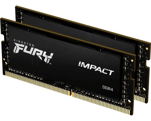 Оперативная память Kingston 16GB 3200MHz DDR4 CL20 SODIMM (Kit of 2) FURY Impact