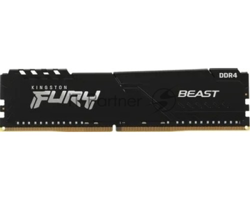 Оперативная память Kingston 16GB 3733MHz DDR4 CL19 DIMM 1Gx8 FURY Beast Black