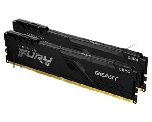 Оперативная память Kingston 16GB 3733MHz DDR4 CL19 DIMM (Kit of 2) FURY Beast Black