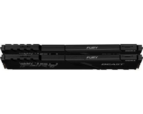 Оперативная память Kingston 16GB 3733MHz DDR4 CL19 DIMM (Kit of 2) FURY Beast Black