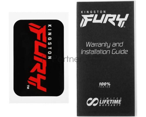 Оперативная память Kingston 64GB DDR4 3600MHz CL18 DIMM (Kit of 4) FURY Beast Black
