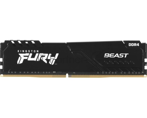 Оперативная память Kingston 64GB DDR4 3600MHz CL18 DIMM (Kit of 4) FURY Beast Black