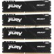 Оперативная память Kingston 64GB DDR4 3600MHz CL18 DIMM (Kit of 4) FURY Beast Black