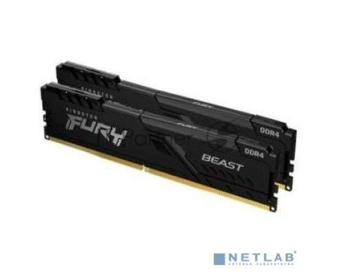 Оперативная память Kingston 8GB 3200MHz DDR4 CL16 DIMM (Kit of 2) FURY Beast Black