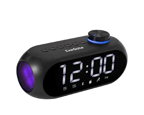 [Колонки EXEGATE] Exegate EX294946RUS BT-колонка-часы ExeGate Yo 520 (3Вт, 80-20000Гц, Bluetooth, Li-Ion, 1200mAh, FM 87.5MHz-108MHz, поддержка TF/microSD-card, 3,5mm audio jack