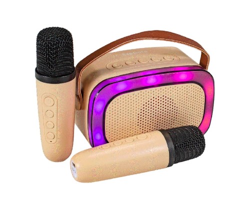 [Колонки EXEGATE] Exegate EX294943RUS Караоке-система Bro 330 (8Вт, 80-15000Гц, Bluetooth, Li-Ion, 1200mAh, с поддержкой USB и TF/microSD карт, 3,5mm audio