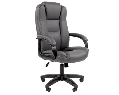 [Офисные кресла] Офисное кресло Chairman 600LT Россия чер.пласт экопремиум серый (7158665)