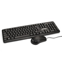 Комплект ExeGate EX287139RUS Professional Standard Combo MK120-OEM (клавиатура влагозащищенная 104кл. + мышь оптическая 1000dpi, 3 кнопки и колесо прокрутки; USB, длина кабелей 1.3м, черный, ОЕМ)