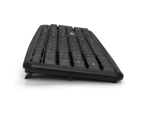 Комплект ExeGate EX287139RUS Professional Standard Combo MK120-OEM (клавиатура влагозащищенная 104кл. + мышь оптическая 1000dpi, 3 кнопки и колесо прокрутки; USB, длина кабелей 1.3м, черный, ОЕМ)