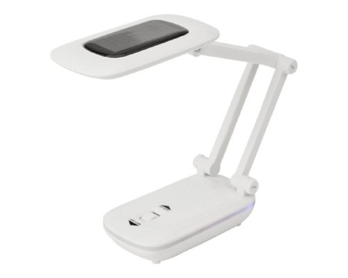 [Светильники для офиса] Rexant 75-0217 Светильник настольный Сиквел Про c солнечной панелью и с ночником, 220 В, LED, 5 Вт, 4000 К, бесступенчатое диммирование, заряжаемый, 2 ч автономной работы