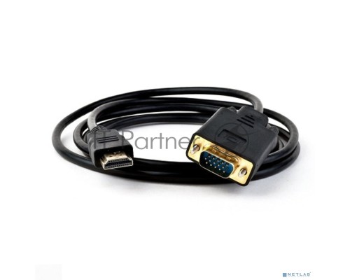 Кабель HDMI M VGA M full (с чипом) KS-is KS-441 черно-черный 1.8м