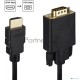 Кабель HDMI M VGA M full (с чипом) KS-is KS-441 черно-черный 1.8м