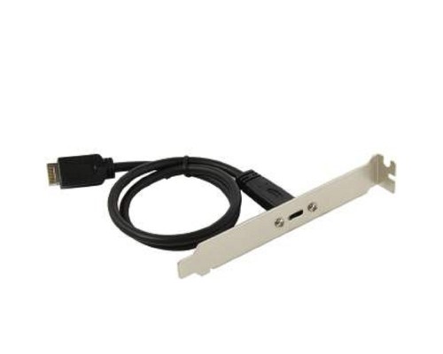 [кабели] ORIENT C082E, Планка портов в корпус 1xUSB Type-C, USB3.2 Gen2 Type-E, длина кабеля 50см, oem (33182)