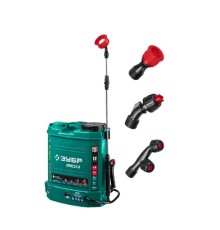 Опрыскиватель Зубр ОПС-12, аккумуляторный, ранцевый, 12л, зеленый