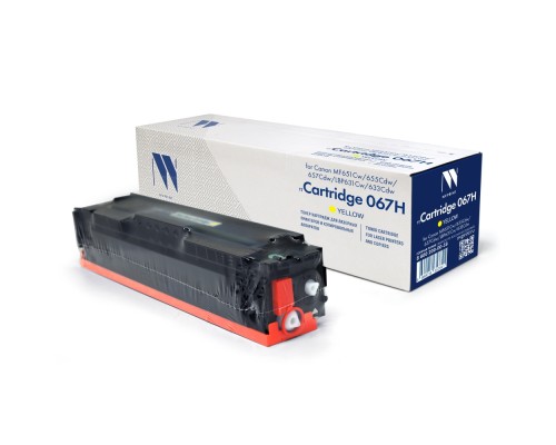 [Расходные материалы] NV Print  Cartridge 067H Y/5103C002A  Картридж NV-067HY  для Canon i-SENSYS LBP631Cw/LBP633Cdw/MF651Cw/MF655Cdw/MF657Cdw (2350k) желтый, с чипом