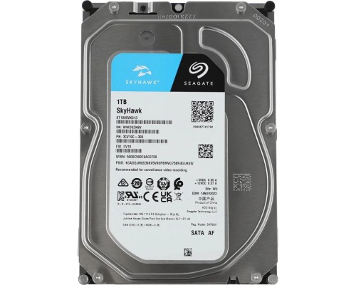 [Жесткий диск] 1TB Seagate Skyhawk (ST1000VX013) {Serial ATA III, 5400 rpm, 256mb, для видеонаблюдения}