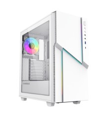 Gamemax Корпус ZORRO WHITE без БП (Midi Tower, Белый., 1*USB3.0, 1*USB Type-C, COC fan)