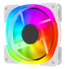 Powercase (CM21-12W ARGB) White 120x120x25mm (PWM, 100шт./кор, 4pin +ARGB Sync, 800-1500±10% об/мин) Bulk