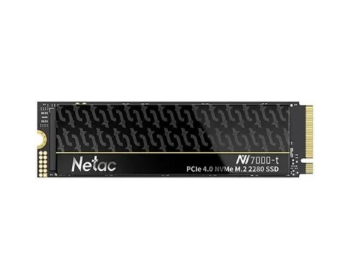 [носитель информации] Твердотельный накопитель Netac NV7000-t 2Tb [NT01NV7000T-2T0-E4X] M.2 2280, PCI-E 4.0 x4, 3D NAND, 7300/6700MBs, NVMe 1.4, 1280TBW, heatsink