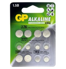GP ACM02F-2CR12 120/1440 Набор алкалиновых пуговичных батареек - 12 шт. в блистере