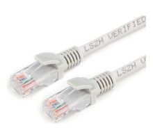 Cablexpert Патч-корд LSZH медный UTP кат.5e, 0.5м, литой, многожильный (серый) [PP30-0.5M]