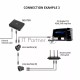 Переходник-разветвитель VCOM RJ-45 8P8C (F)<-->2 x 8P8C (F) ,FTP, ABS пластик, кат. 5eVCOM <CT252S>