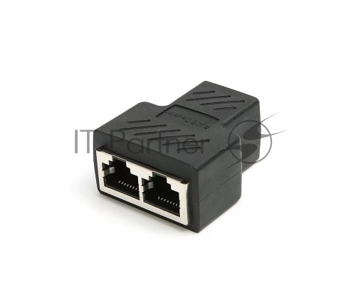 Переходник-разветвитель VCOM RJ-45 8P8C (F)<-->2 x 8P8C (F) ,FTP, ABS пластик, кат. 5eVCOM <CT252S>
