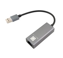 5bites Кабель-адаптер UA2-45-15BK USB2.0 / RJ45 100MB / AL / GREY