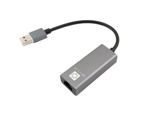 [кабели] 5bites Кабель-адаптер UA2-45-15BK USB2.0 / RJ45 100MB / AL / GREY