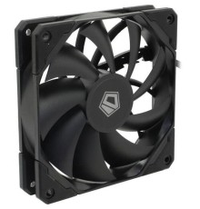 Case Fan ID-Cooling TF-12025-PRO BLACK (120mm PWM, резиновые углы, черный, 500-1800об/мин)  BOX