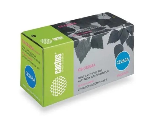 [расходные материалы] Картридж лазерный Cactus CS-CE263A CE263A пурпурный (11000стр.) для HP LJ CP4025/CP4525