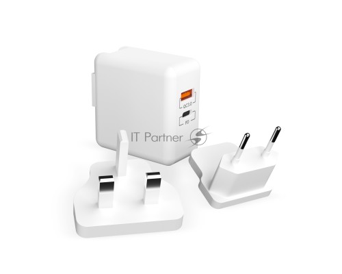 Сетевое зарядное устройство Lyambda LT22 20Вт c 2-мя выходами (PD+QC3.0)