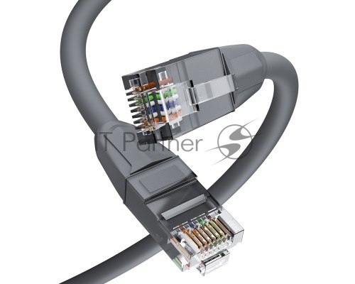 Патч-корд GCR прямой 2.0m LSZH UTP кат.6, серый, 24 AWG, литой без фиксатора, ethernet high speed, RJ45, T568B, GCR-52750 Патч-корд GCR прямой 2.0m LSZH UTP кат.6, серый, 24 AWG, литой без фиксатора, ethernet high speed, RJ45, T568B, GCR-52750