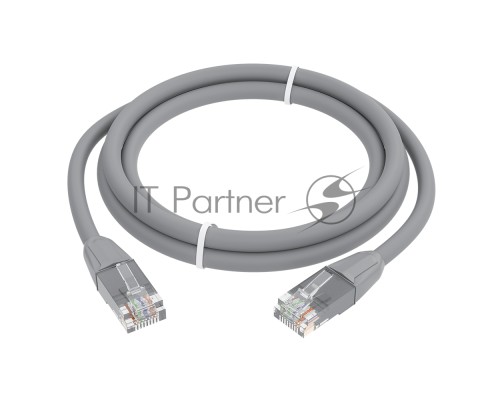 Патч-корд GCR прямой 2.0m LSZH UTP кат.6, серый, 24 AWG, литой без фиксатора, ethernet high speed, RJ45, T568B, GCR-52750 Патч-корд GCR прямой 2.0m LSZH UTP кат.6, серый, 24 AWG, литой без фиксатора, ethernet high speed, RJ45, T568B, GCR-52750