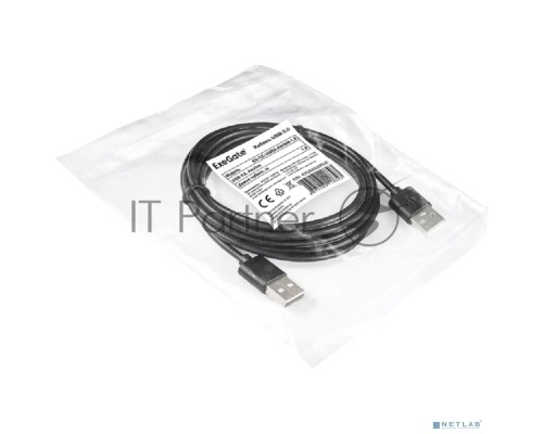 Кабель USB 2.0 ExeGate EX284930RUS EX-CC-USB2-AMAM-1.8 (Am/Am, 1,8м)
