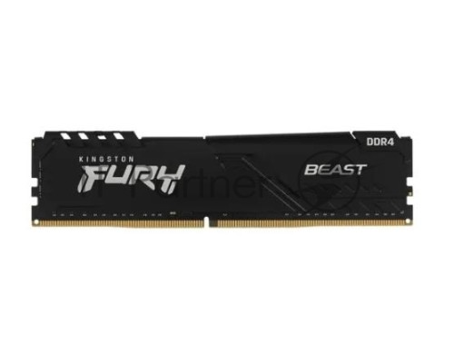Оперативная память Kingston 16GB DDR4 2666MHz CL16 DIMM FURY Beast Black EAN: 740617320121
