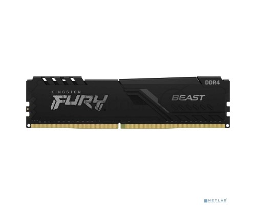 Оперативная память Kingston 16GB DDR4 2666MHz CL16 DIMM FURY Beast Black EAN: 740617320121