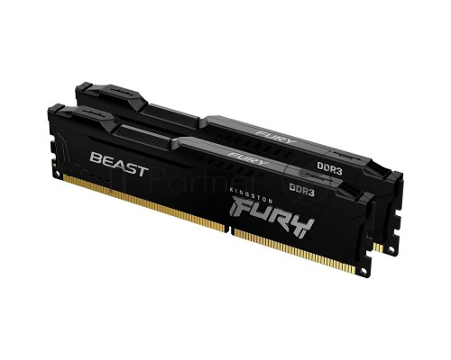 Оперативная память Kingston 8GB DDR3 1866MHz (2*4Gb) CL10 DIMM  FURY Beast Black