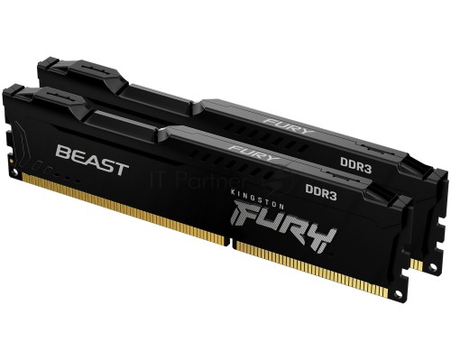 Оперативная память Kingston 8GB DDR3 1866MHz (2*4Gb) CL10 DIMM  FURY Beast Black