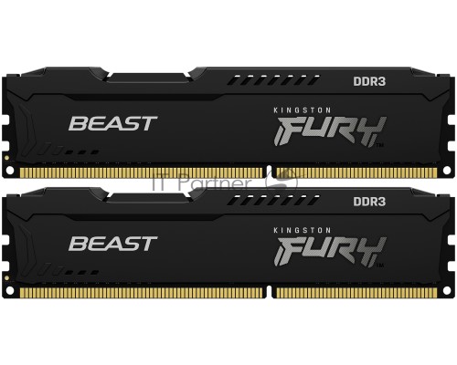 Оперативная память Kingston 8GB DDR3 1866MHz (2*4Gb) CL10 DIMM  FURY Beast Black