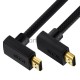 Кабель GCR 2.0m HDMI 2.0, M верхний угол /M верхний угол, черный, HDR 4:2:2, Ultra HD, 4K 60 fps 60Hz/5K*30Hz, 3D, AUDIO, 18.0 Гбит/с, 28/28 AWG, GCR-52310 GCR Кабель 2.0m HDMI 2.0, M верхний угол /M верхний угол, черный, HDR 4:2:2, Ultra HD, 4K 60 fps 6