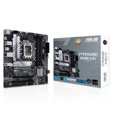 ASUS PRIME B660M-A D4-CSM (Socket 1700, mATX, 4xDDR4(128GB), DP/2xHDMI 2.1, 1xPCIe 4.0x16/2xPCIe 3.0x16, 1xLAN, 4xSATA 6Gb/s, 2xM.2, 2xUSB 3.2, 4xUSB 2.0, 1xPS/2)