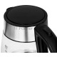 Чайник электрический Starwind SKG3026 1.7л. 2200Вт черный/серебристый (корпус: стекло)